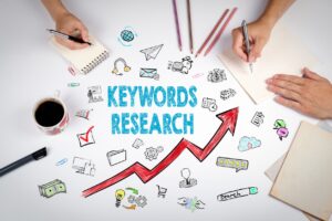 a doddle illustartion of the word keyword research - what is sei